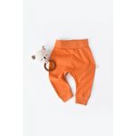 Fashion, accesorii si bijuterii - Copii - Imbracaminte copii - Pantaloni copii - Pantaloni Bebe Unisex din bumbac organic Portocaliu BabyCosy (Marime: 18-24 Luni) - Infinity.ro