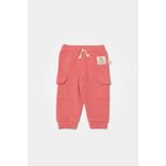 Fashion, accesorii si bijuterii - Copii - Imbracaminte copii - Pantaloni copii - Pantaloni cu buzunare laterale, Two thread, 100%bumbac organic - Rose, BabyCosy (Marime: 12-18 Luni) - Infinity.ro