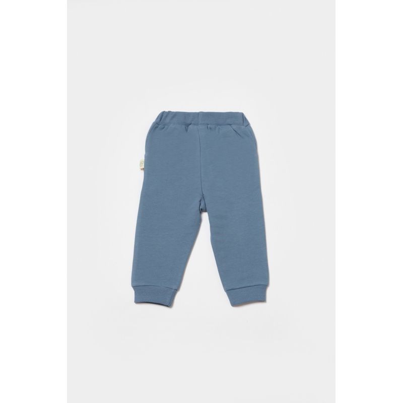 Fashion, accesorii si bijuterii - Copii - Imbracaminte copii - Pantaloni copii - Pantaloni lungi, Two thread, 100%bumbac organic - Indigo, BabyCosy (Marime: 6-9 luni) - Infinity.ro