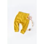 Fashion, accesorii si bijuterii - Copii - Imbracaminte copii - Pantaloni copii - Pantaloni Bebe Unisex din bumbac organic Galben BabyCosy (Marime: 3-6 Luni) - Infinity.ro