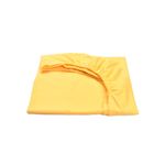 Casa si Gradina - Textile si covoare - Lenjerii de pat - Lenjerii copii - Cearsaf pat bumbac 100% culoare galben  90x200x10 cm - Infinity.ro