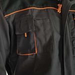 Casa si Gradina - Constructii - Echipamente de lucru - Imbracaminte protectia muncii - Salopeta de lucru, cu guler inalt, grafit si portocaliu, marimea 50, ART.MAS - Infinity.ro