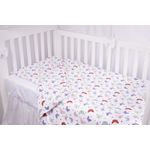 Casa si Gradina - Textile si covoare - Lenjerii de pat - Lenjerii copii - Lenjerie patut 120x60 cm, 3 piese bumbac 100% model fluturasi multicolori - Infinity.ro