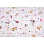 Casa si Gradina - Textile si covoare - Lenjerii de pat - Lenjerii copii - Lenjerie patut 120x60 cm, 3 piese bumbac 100% model animalute si ciuperci - Infinity.ro