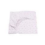 Casa si Gradina - Textile si covoare - Lenjerii de pat - Lenjerii copii - Set 3 cearsafuri alb roz si stelute roz + protectie impermeabila patut 90x40 50 cm - Infinity.ro