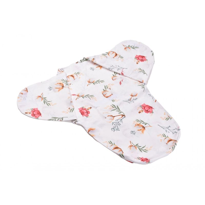 Casa si Gradina - Textile si covoare - Pături și cuverturi - Saci de dormit copii - Sistem de infasat model flori de bumbac - Infinity.ro