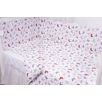 Casa si Gradina - Textile si covoare - Lenjerii de pat - Lenjerii copii - Lenjerie 6 piese patut 120x60 cm bumbac 100% model fluturasi multicolori - Infinity.ro