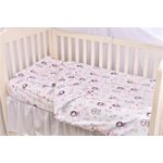 Casa si Gradina - Textile si covoare - Lenjerii de pat - Lenjerii copii - Lenjerie 3 piese model Fetite + Protectie impermeabila patut 120x60 cm - Infinity.ro