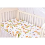 Casa si Gradina - Textile si covoare - Lenjerii de pat - Lenjerii copii - Lenjerie patut 120x60 cm, 3 piese bumbac 100% model Caprioare - Infinity.ro