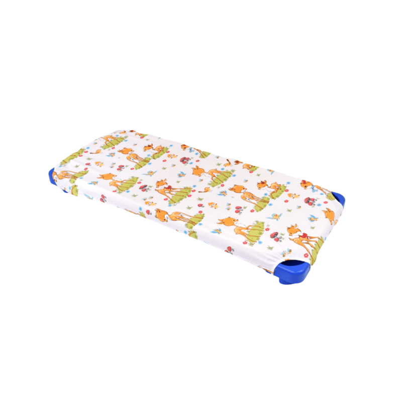 Casa si Gradina - Textile si covoare - Lenjerii de pat - Lenjerii copii - Lenjerie patut gradinita 3 piese patut stivuibil bumbac 100% model Caprioare - Infinity.ro