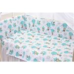 Casa si Gradina - Textile si covoare - Lenjerii de pat - Lenjerii copii - Lenjerie 6 piese patut 120x60 cm bumbac 100% model Ursuleti in balon - Infinity.ro