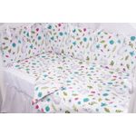 Casa si Gradina - Textile si covoare - Lenjerii de pat - Lenjerii copii - Set complet 7 piese lenjerie si aparatori patut 120x60 cm bumbac 100% model iepurasi si flori - Infinity.ro