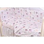 Casa si Gradina - Textile si covoare - Lenjerii de pat - Lenjerii copii - Set complet 7 piese lenjerie si aparatori patut 120x60 cm bumbac 100% model Fetite - Infinity.ro