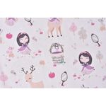 Casa si Gradina - Textile si covoare - Lenjerii de pat - Lenjerii copii - Set complet 7 piese lenjerie si aparatori patut 120x60 cm bumbac 100% model Fetite - Infinity.ro