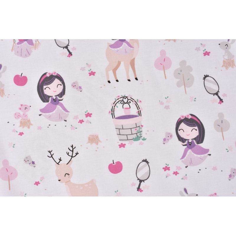 Casa si Gradina - Textile si covoare - Lenjerii de pat - Lenjerii copii - Set complet 7 piese lenjerie si aparatori patut 120x60 cm bumbac 100% model Fetite - Infinity.ro