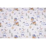 Casa si Gradina - Textile si covoare - Lenjerii de pat - Lenjerii copii - Lenjerie patut 120x60 cm, 3 piese bumbac 100% model iepurasi albastru - Infinity.ro