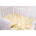 Casa si Gradina - Textile si covoare - Lenjerii de pat - Lenjerii copii - Lenjerie 6 piese patut 120x60 cm bumbac 100% model floricele - Infinity.ro