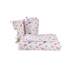 Casa si Gradina - Textile si covoare - Lenjerii de pat - Lenjerii copii - Lenjerie 6 piese patut 120x60 cm bumbac 100% model Fluturasi - Infinity.ro