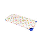 Casa si Gradina - Textile si covoare - Lenjerii de pat - Lenjerii copii - Cearsaf patut gradinita si cresa stivuibil bumbac 100% model dinozauri - Infinity.ro