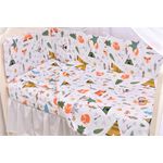 Casa si Gradina - Textile si covoare - Lenjerii de pat - Lenjerii copii - Lenjerie 6 piese patut 120x60 cm bumbac 100% model Animalute - Infinity.ro