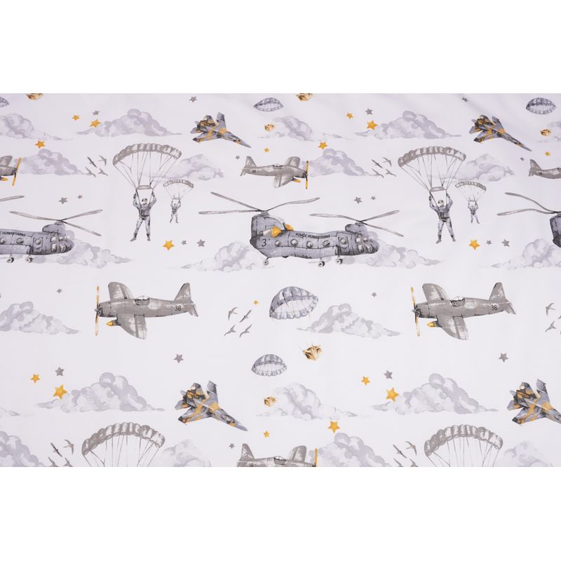 Casa si Gradina - Textile si covoare - Lenjerii de pat - Lenjerii copii - Lenjerie patut 120x60 cm, 3 piese bumbac 100% model soldatei gri - Infinity.ro