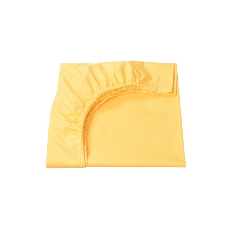 Casa si Gradina - Textile si covoare - Lenjerii de pat - Lenjerii copii - Set 2 cearsafuri patut 120x60 cm bumbac 100% crem galben + Protectie impermeabila - Infinity.ro