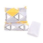Casa si Gradina - Textile si covoare - Lenjerii de pat - Lenjerii copii - Lenjerie 3 piese model Forme Geometrice + Protectie impermeabila patut 120x60 cm - Infinity.ro