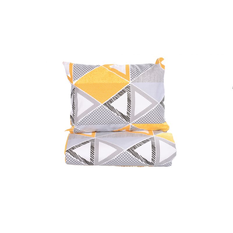 Casa si Gradina - Textile si covoare - Lenjerii de pat - Lenjerii copii - Lenjerie 3 piese model Forme Geometrice + Protectie impermeabila patut 120x60 cm - Infinity.ro