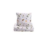 Casa si Gradina - Textile si covoare - Lenjerii de pat - Lenjerii copii - Set complet 7 piese lenjerie si aparatori patut 120x60 cm model Rachete - Infinity.ro