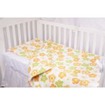 Casa si Gradina - Textile si covoare - Lenjerii de pat - Lenjerii copii - Lenjerie patut 120x60 cm, 3 piese bumbac 100% model floricele - Infinity.ro