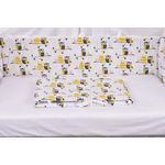 Casa si Gradina - Textile si covoare - Lenjerii de pat - Lenjerii copii - Set complet aparatori patut 120x60 cm model bufnite - Infinity.ro