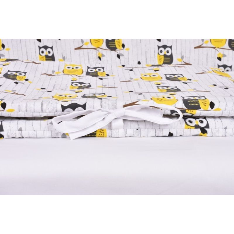 Casa si Gradina - Textile si covoare - Lenjerii de pat - Lenjerii copii - Set complet aparatori patut 120x60 cm model bufnite - Infinity.ro