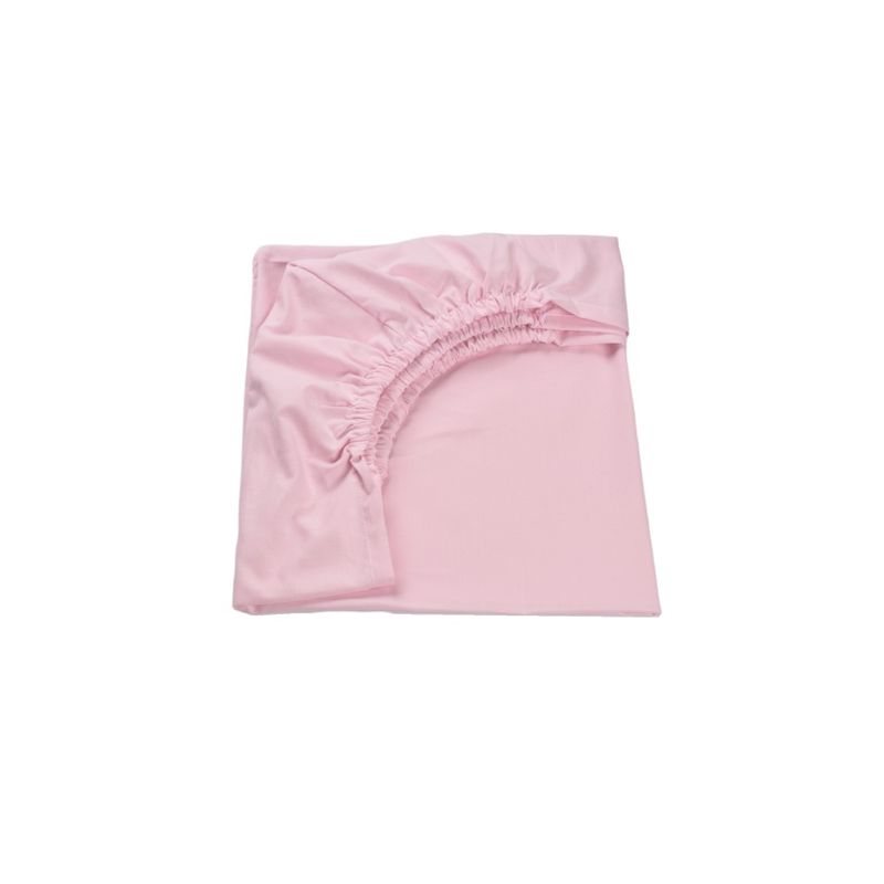 Casa si Gradina - Textile si covoare - Lenjerii de pat - Lenjerii copii - Set 3 cearsafuri alb roz si fetite + protectie impermeabila patut 90x40 50 cm - Infinity.ro