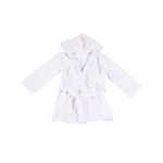 Jucarii, Copii si Bebe - Igiena si ingrijire - Baia bebelusului - Prosoape si halate de baie copii - Halat de baie cu gluga frotir bumbac alb 3-4 ani + manusa - Infinity.ro