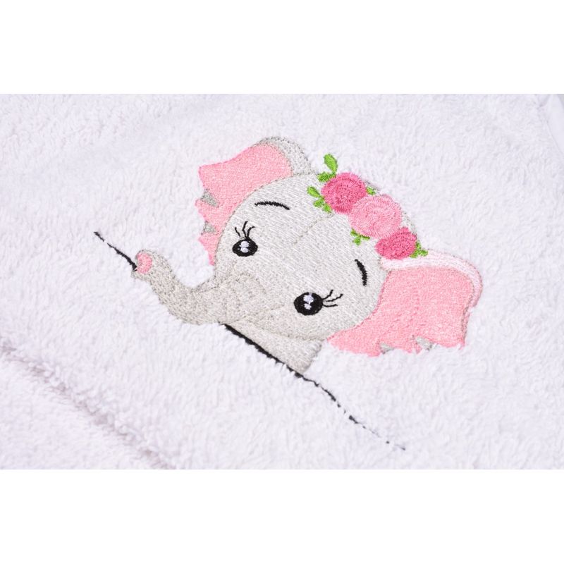 Jucarii, Copii si Bebe - Igiena si ingrijire - Baia bebelusului - Prosoape si halate de baie copii - Prosop de baie bumbac 100% Elefantel  75x75 cm - Infinity.ro