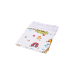 Casa si Gradina - Textile si covoare - Pături și cuverturi - Paturici copii - Paturica model caprioare si plus minky  alb 80x80cm - Infinity.ro