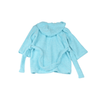 Jucarii, Copii si Bebe - Igiena si ingrijire - Baia bebelusului - Prosoape si halate de baie copii - Halat de baie cu gluga frotir bumbac bleu 3-4 ani + manusa - Infinity.ro