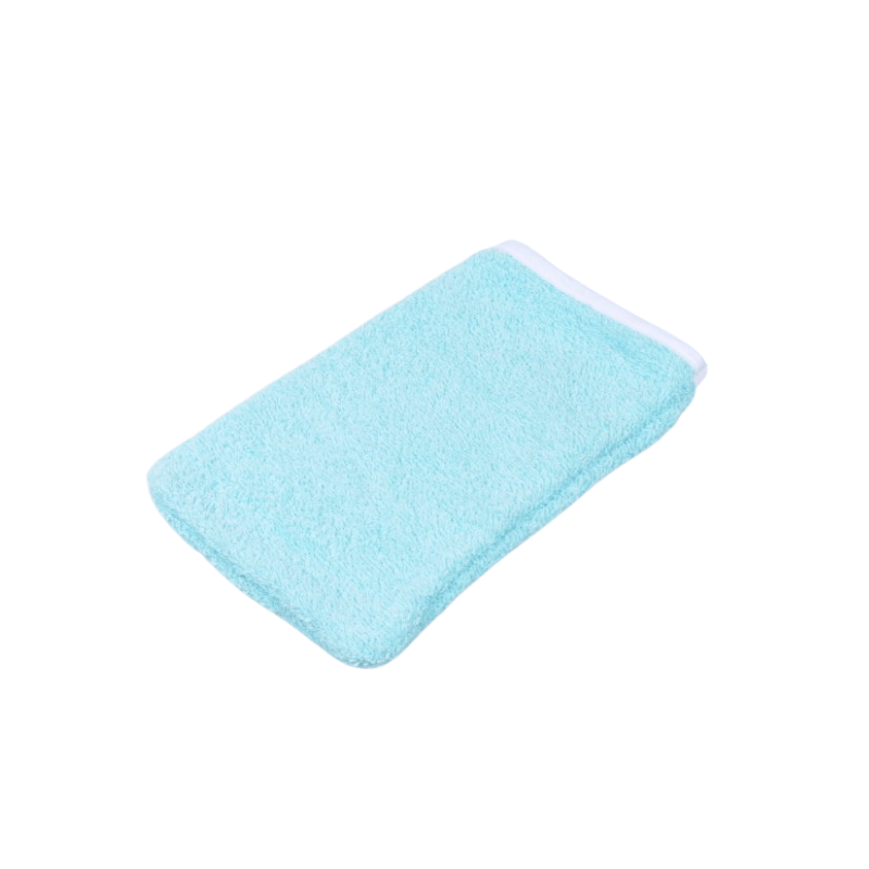 Jucarii, Copii si Bebe - Igiena si ingrijire - Baia bebelusului - Prosoape si halate de baie copii - Halat de baie cu gluga frotir bumbac bleu 7-8 ani + manusa - Infinity.ro