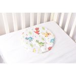 Casa si Gradina - Textile si covoare - Perne si pilote - Perne - Pernuta plata rotunda 30x30 cm bumbac 100% dinozauri - Infinity.ro