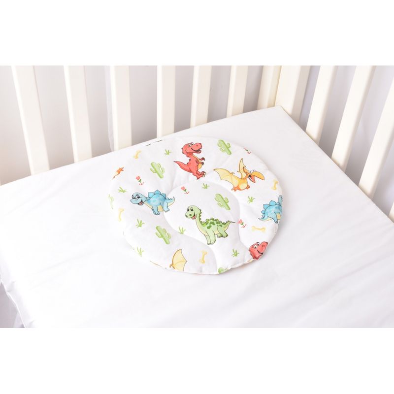 Casa si Gradina - Textile si covoare - Perne si pilote - Perne - Pernuta plata rotunda 30x30 cm bumbac 100% dinozauri - Infinity.ro