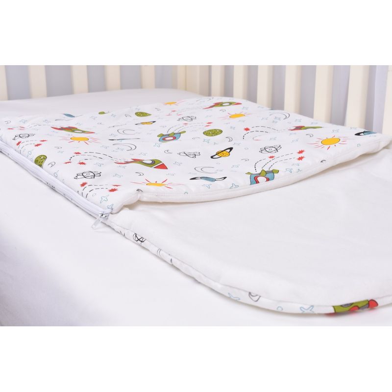 Casa si Gradina - Textile si covoare - Pături și cuverturi - Saci de dormit copii - Saculet de dormit model rachete One Size - Infinity.ro