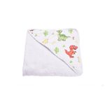 Jucarii, Copii si Bebe - Igiena si ingrijire - Baia bebelusului - Prosoape si halate de baie copii - Prosop de baie bumbac 100% model dinozauri 75x75 cm - Infinity.ro