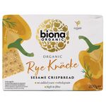 Market - Bacanie - Produse bio - Crispbread felii crocante din secara integrala cu susan bio 200g Biona - Infinity.ro