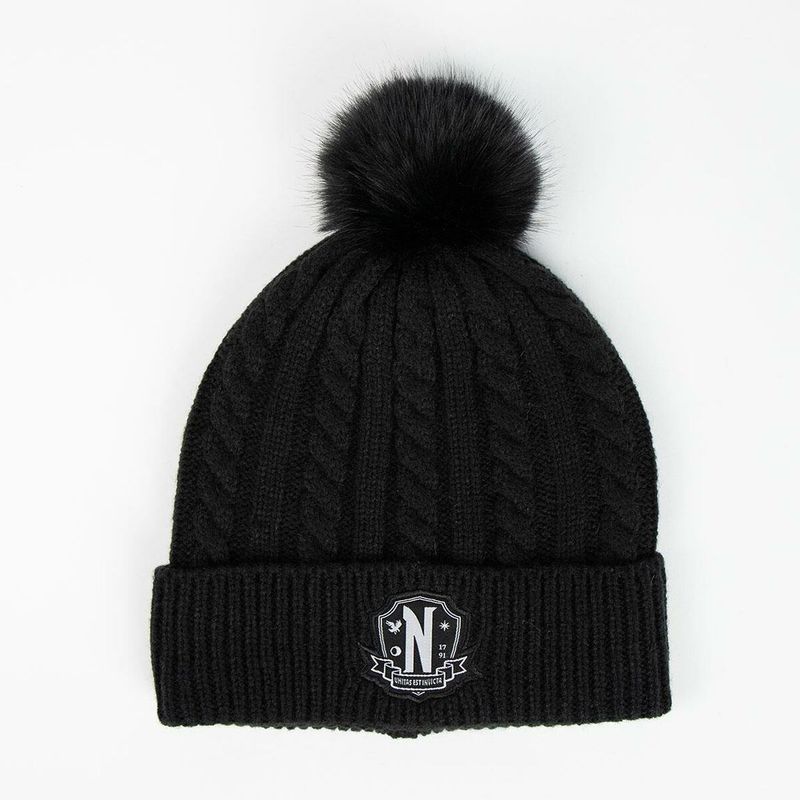 Fashion, accesorii si bijuterii - Femei - Accesorii femei - Esarfe si fulare femei - Caciula si Manusi Wednesday Negru - Infinity.ro