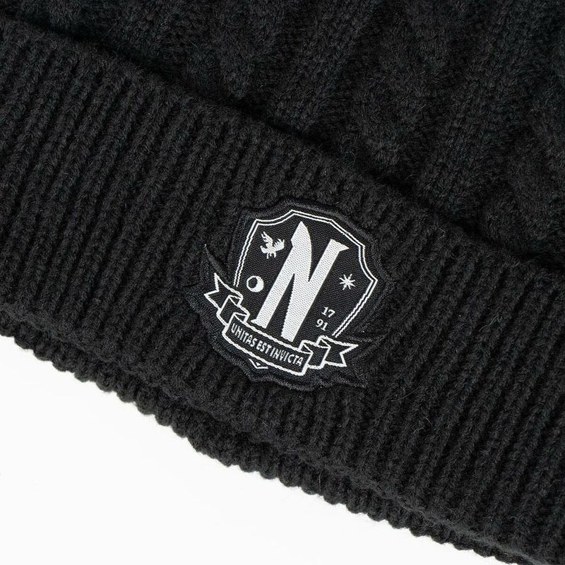 Fashion, accesorii si bijuterii - Femei - Accesorii femei - Esarfe si fulare femei - Caciula si Manusi Wednesday Negru - Infinity.ro