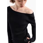Fashion, accesorii si bijuterii - Femei - Imbracaminte femei - Camasi si bluze femei - Bluza dama Armani Exchange XW000047  L INTL, Negru - Infinity.ro