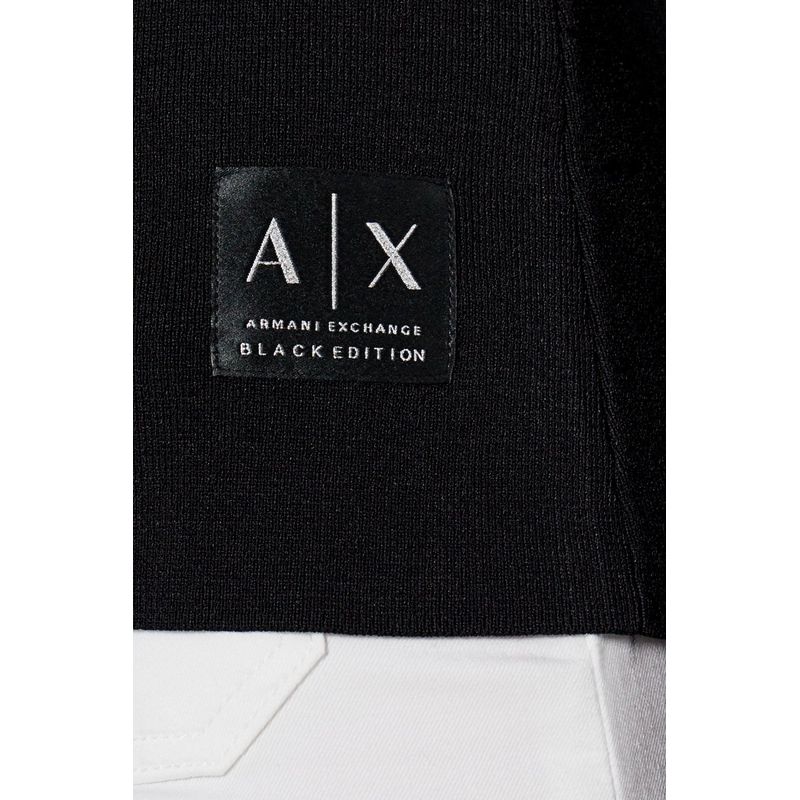 Fashion, accesorii si bijuterii - Femei - Imbracaminte femei - Camasi si bluze femei - Bluza dama Armani Exchange XW000047  L INTL, Negru - Infinity.ro
