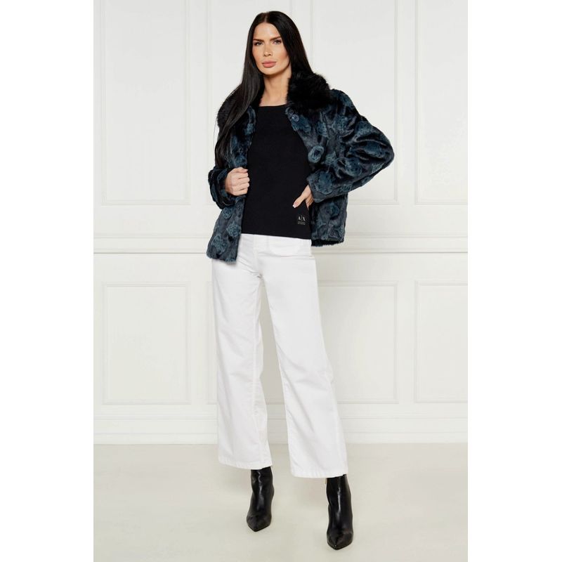 Fashion, accesorii si bijuterii - Femei - Imbracaminte femei - Camasi si bluze femei - Bluza dama Armani Exchange XW000047  L INTL, Negru - Infinity.ro