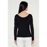 Fashion, accesorii si bijuterii - Femei - Imbracaminte femei - Camasi si bluze femei - Bluza dama Armani Exchange XW000047  L INTL, Negru - Infinity.ro