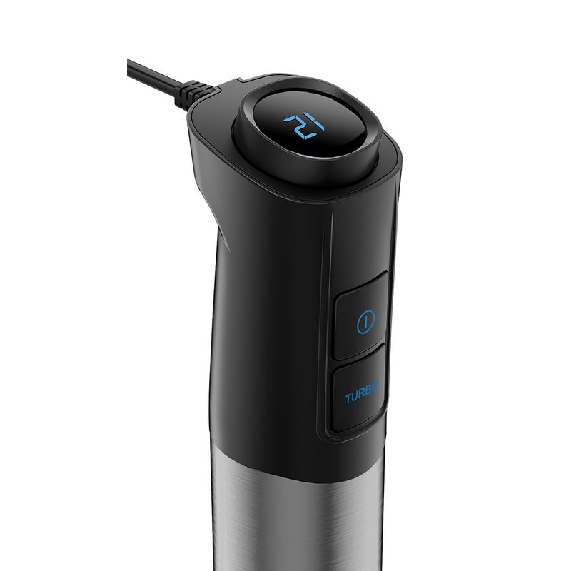 Electronice si Electrocasnice - Electrocasnice bucatarie - Mixere, tocatoare & roboti de bucatarie - Mixere - Mixer vertical Zilan ZLN3984, Putere 1200W, 12 trepte de viteza, Functie Turbo, Afisaj digital, Inox - Infinity.ro